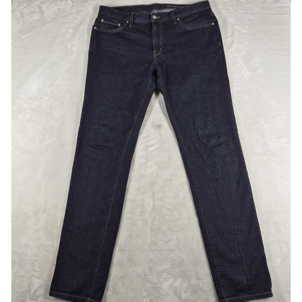 Outerknown SEA Jeans Men's 36x34 Blue Denim Ambassador Slim Fit Dark Wash Casual